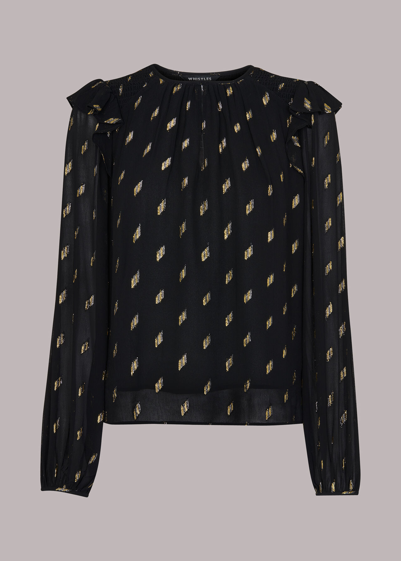 Metallic Dobby Top