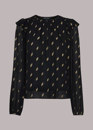 Metallic Dobby Top