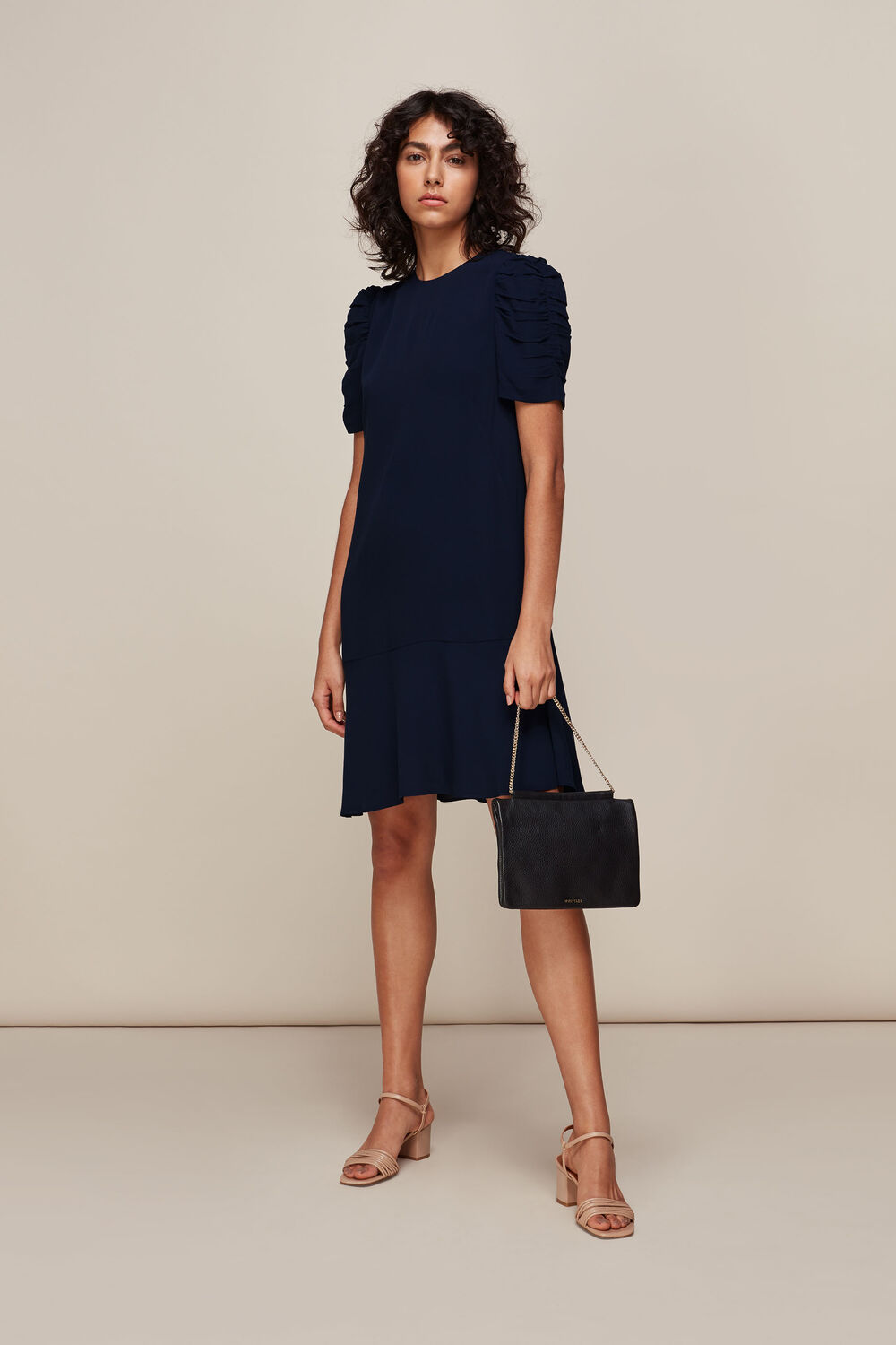 Navy Georgina Zip Dress