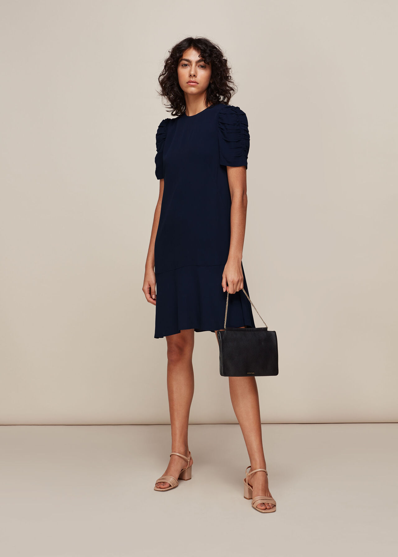 Georgina Zip Dress Navy