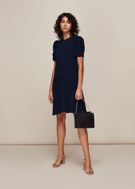 Georgina Zip Dress Navy