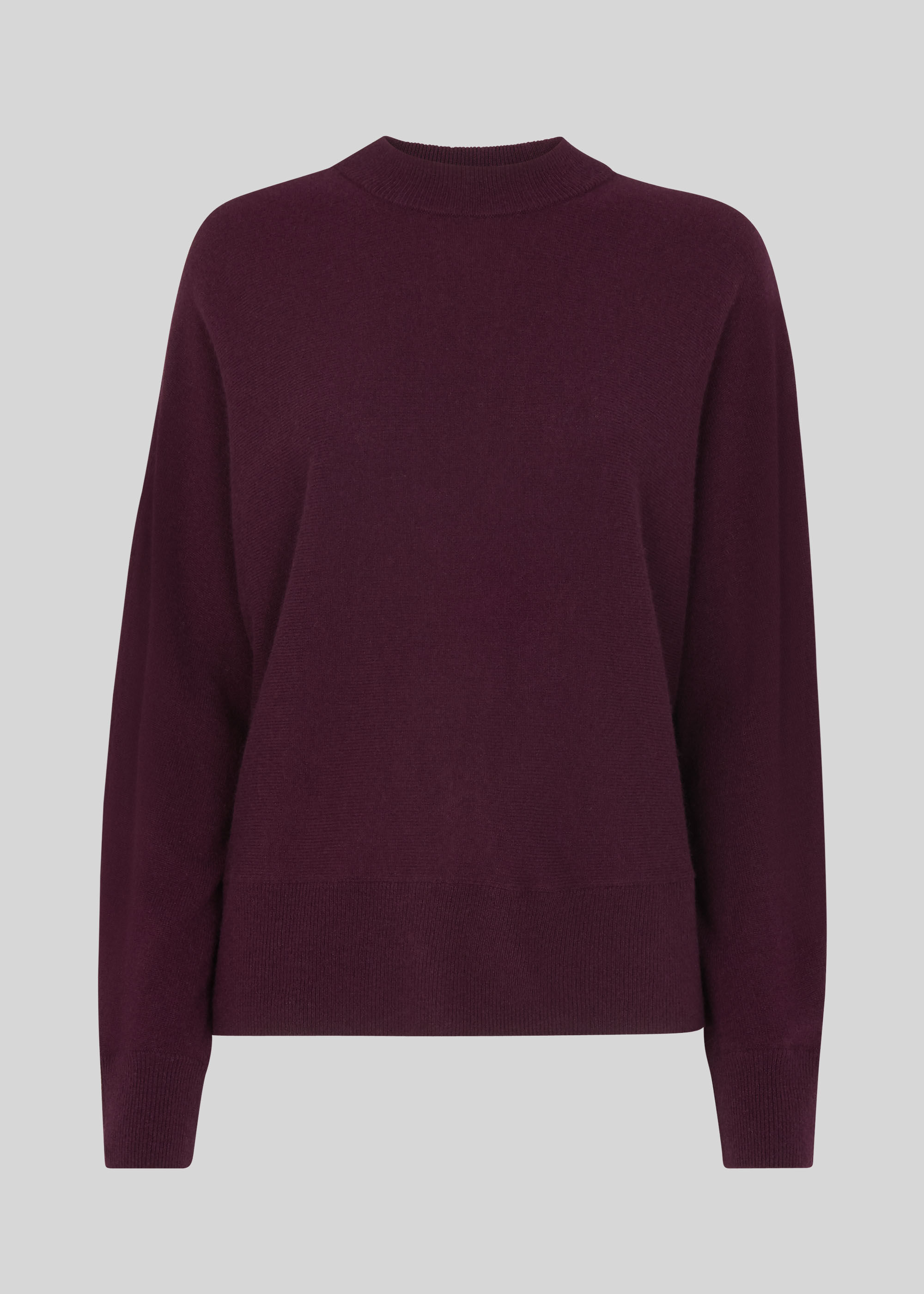 burgundy cashmere jumper