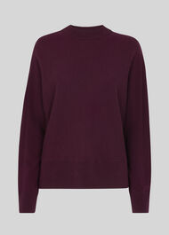 Dolman Cashmere Sweater Burgundy