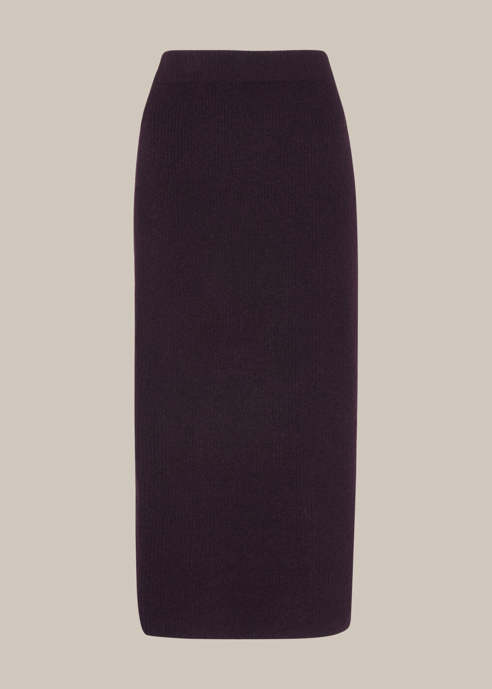 Ribbed Knitted Tube Skirt