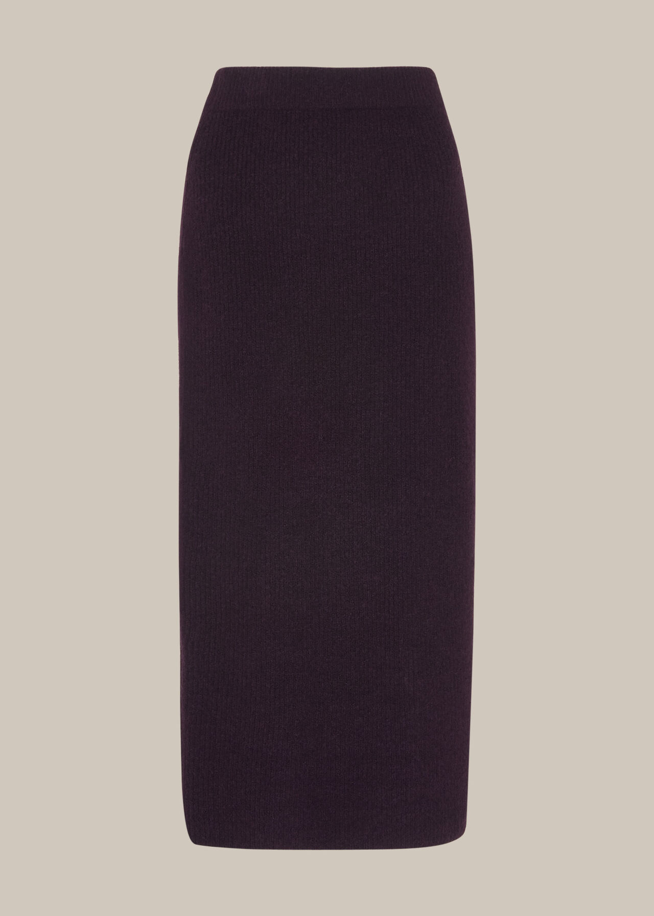 Ribbed Knitted Tube Skirt