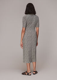 Gradient Leopard Jersey Dress