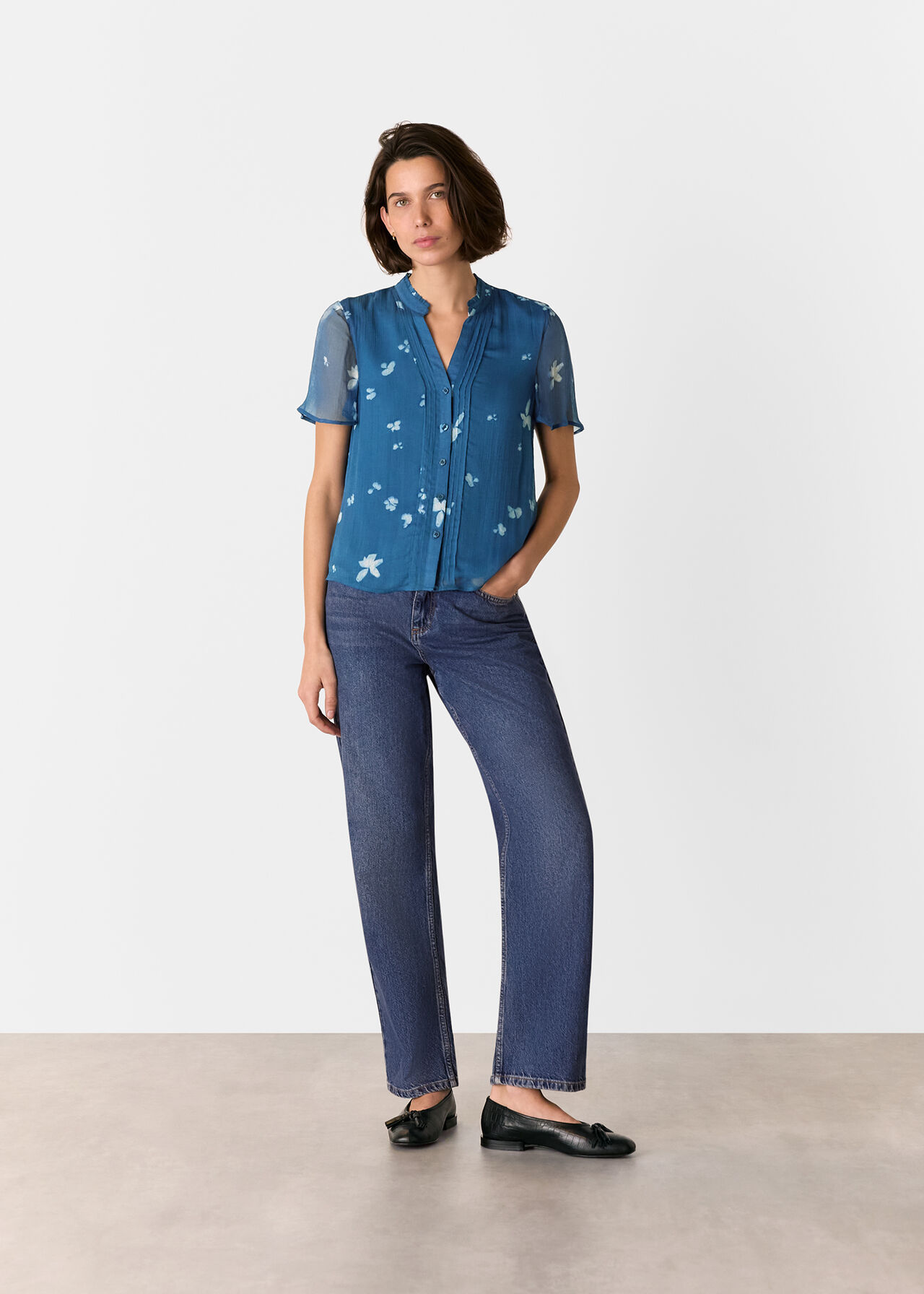 Sun Bleached Floral Blouse