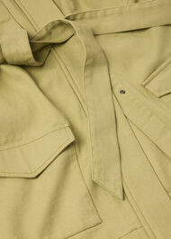 Belted Cotton Safari Jacket