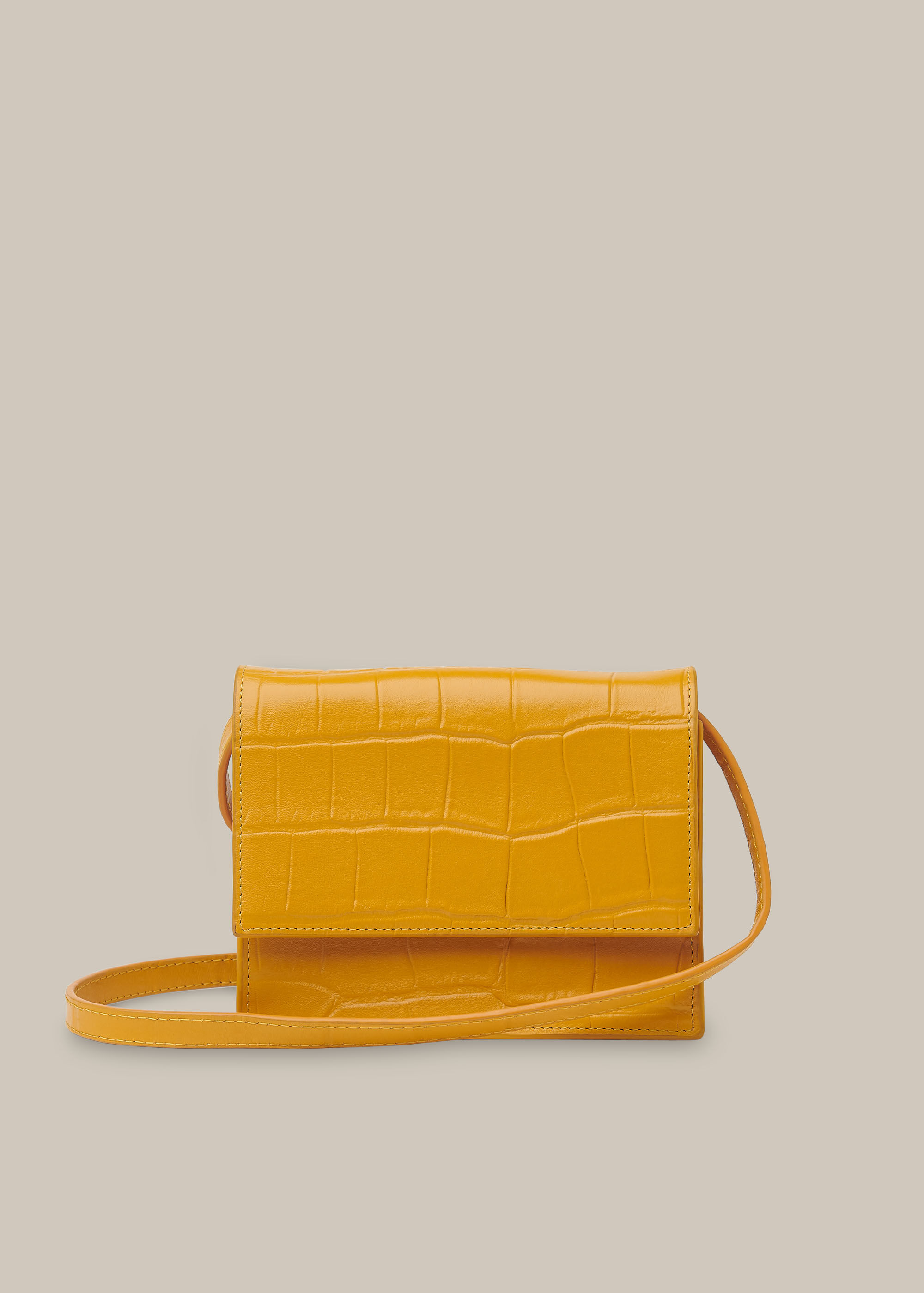 Yellow croc bag online