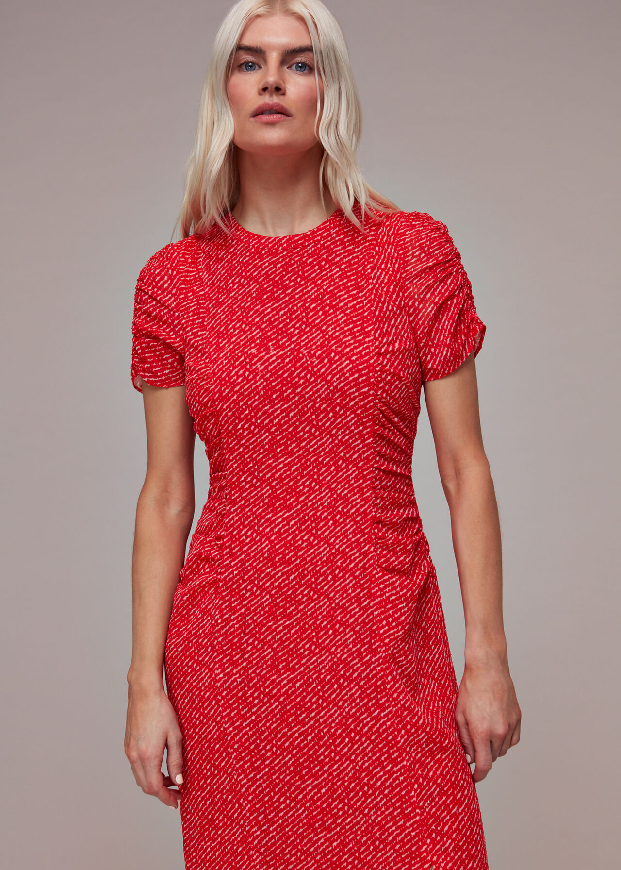 Petite Diagonal Fleck Dobby Dress