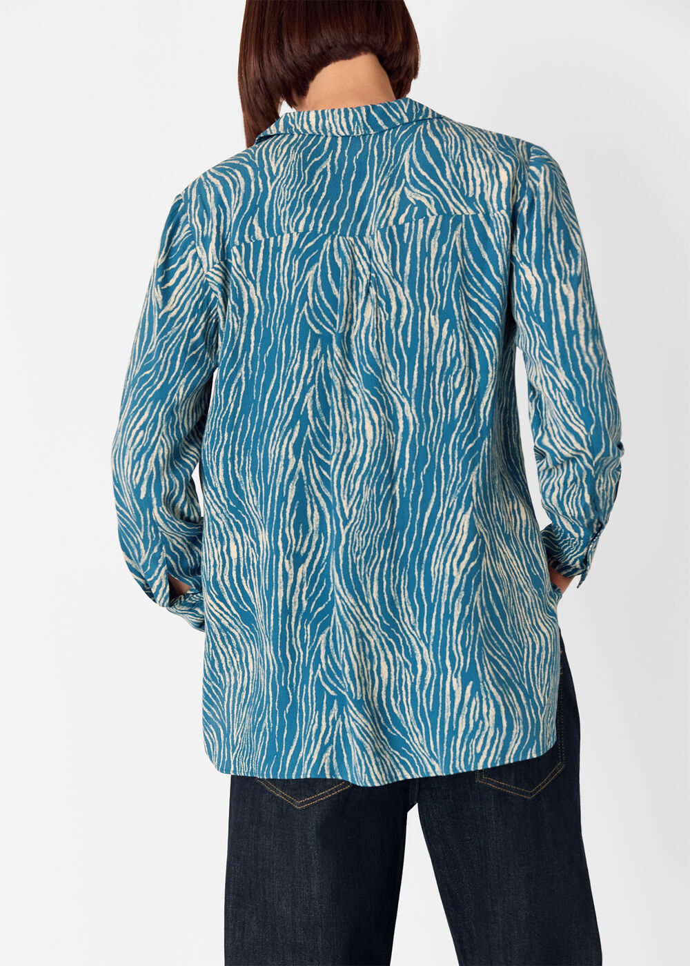 Zebra Button Through Shirt