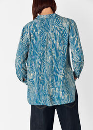 Zebra Button Through Shirt