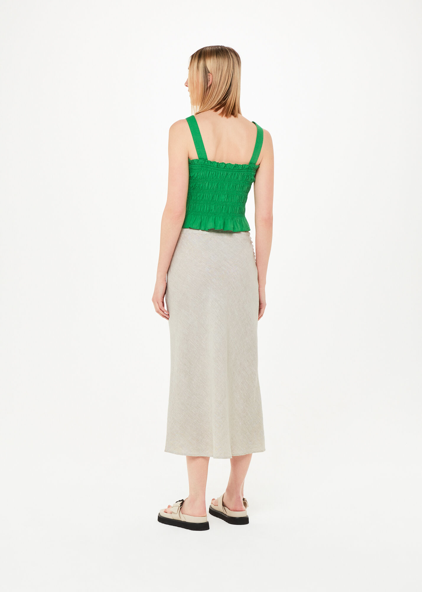Linen store knit skirt