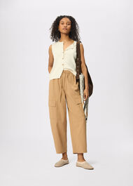 Utility Cotton Barrel Trouser
