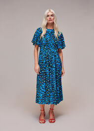 Petite Painted Leopard Amelia Dress