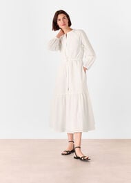 Broderie Midi Dress