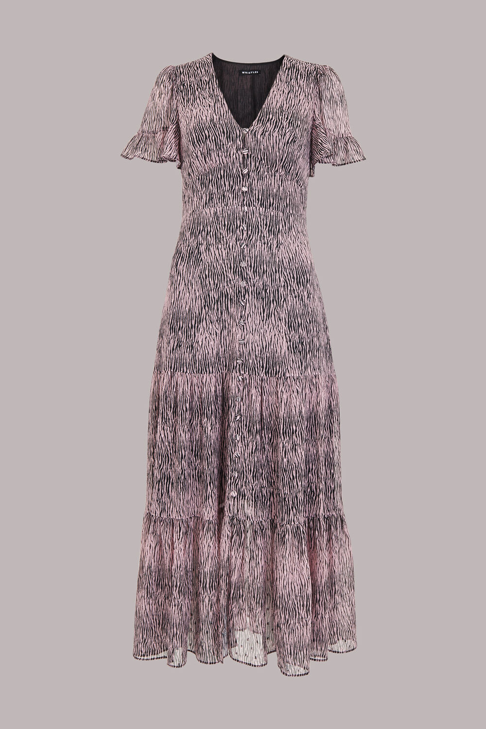 Tiger Dobby Midi Dress