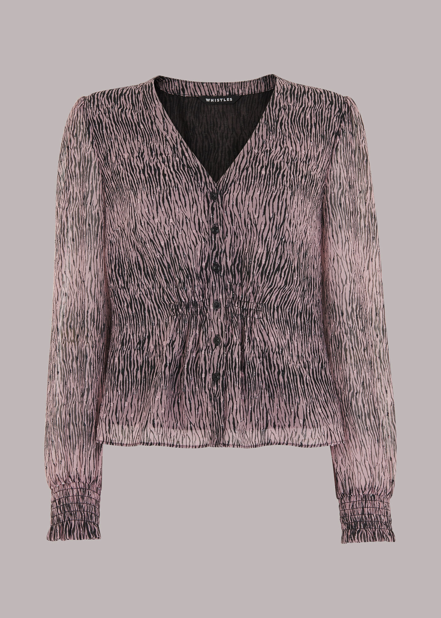 ウィッスルズ WHISTLES Ariel Tiger Dobby Blouse （Pink/Multi） ウィッスルズ WHISTLES Ariel Tiger Dobby Blouse （Pink/Multi