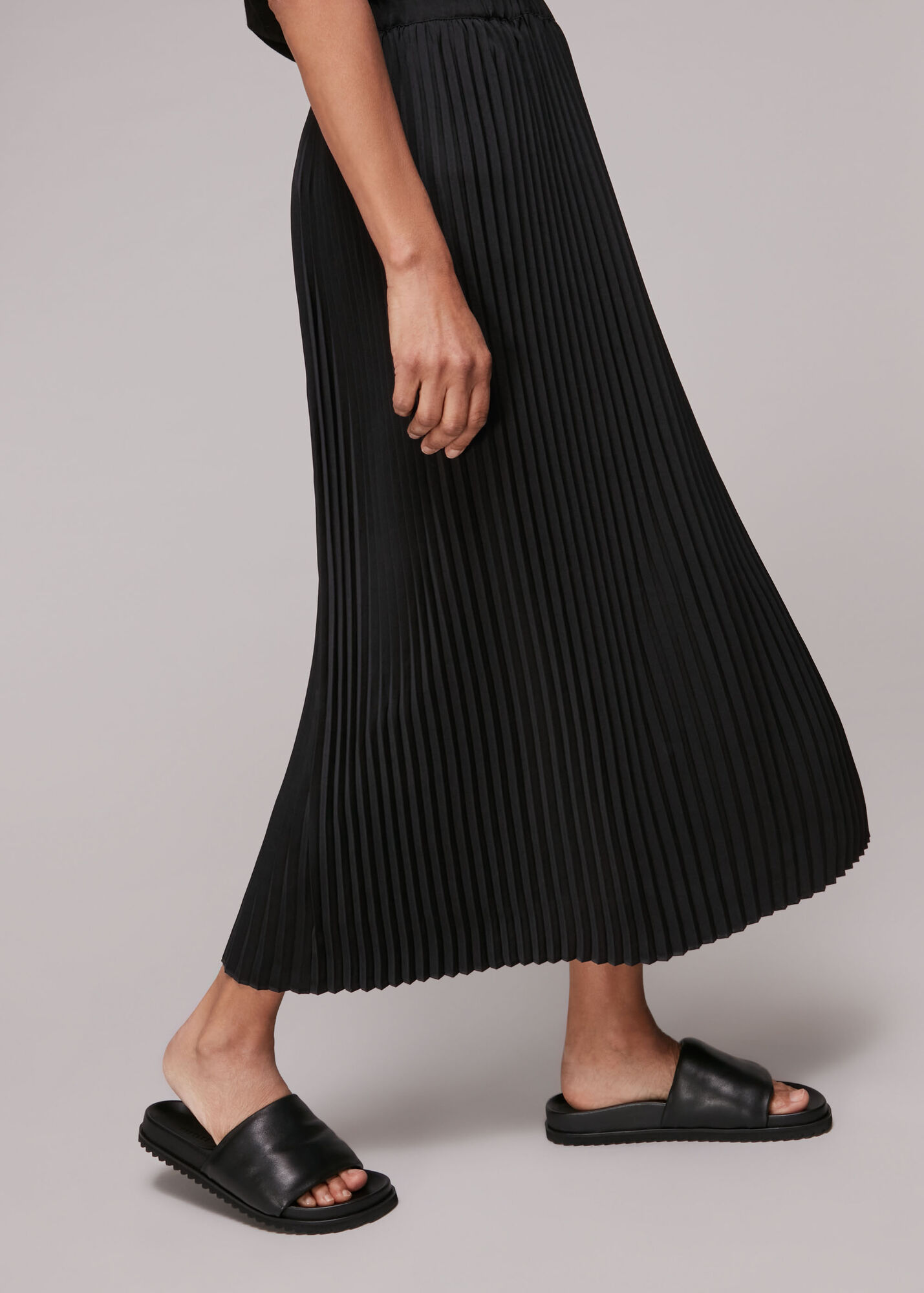 Black Pleated Skirt WHISTLES Whistles US