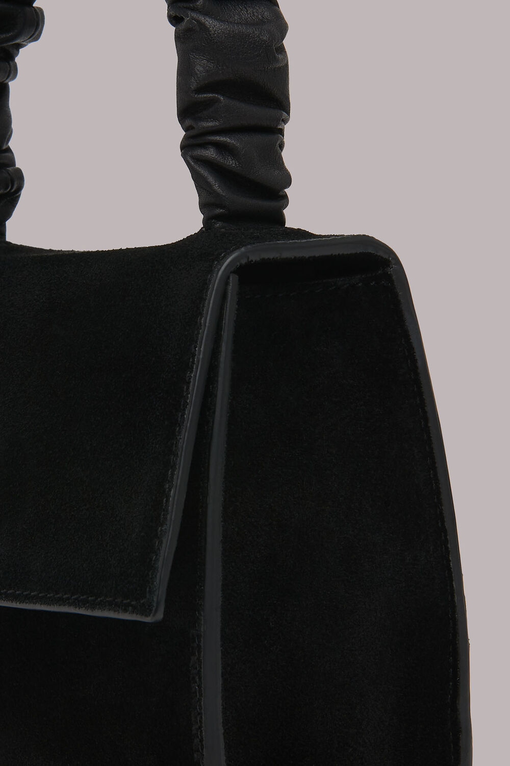 Payton Ruched Top Handle Bag