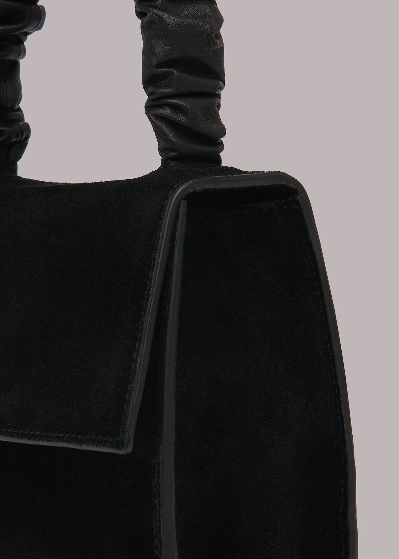 Payton Ruched Top Handle Bag