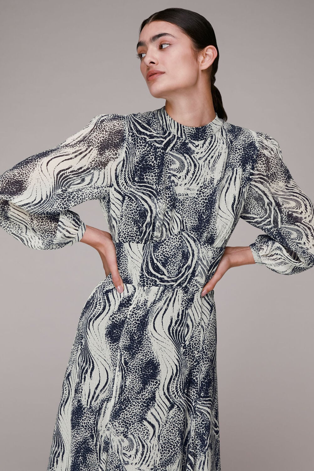 Flowing Tiger Joan Dress