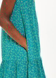 Petite Floral Crescent Flippy Dress