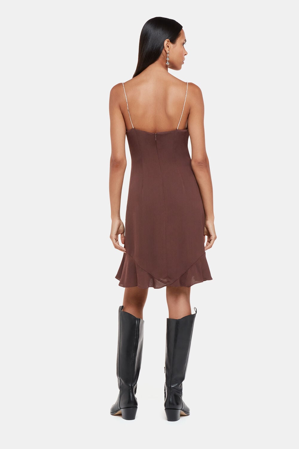 Diamante Detail Slip Dress