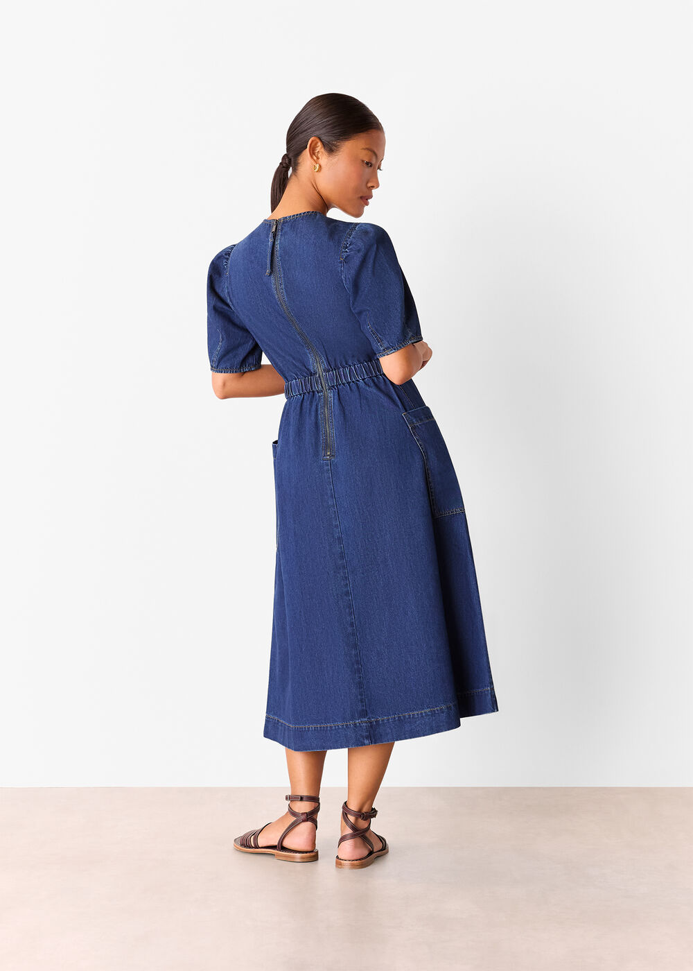 Petite Midi Short Sleeve Dress