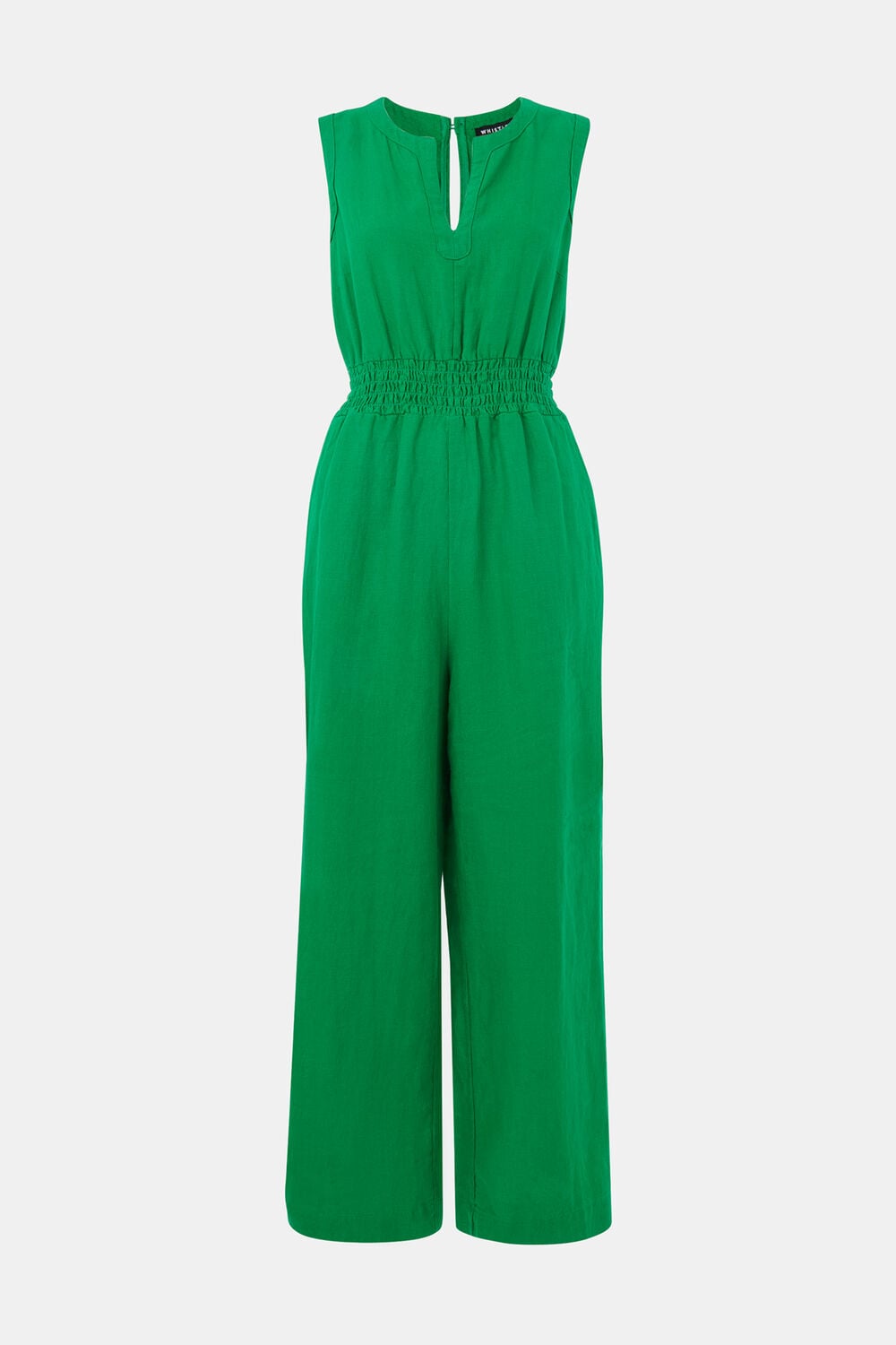 Green Danny Linen Jumpsuit