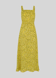 Llora Clouded Leopard Dress Yellow/Multi