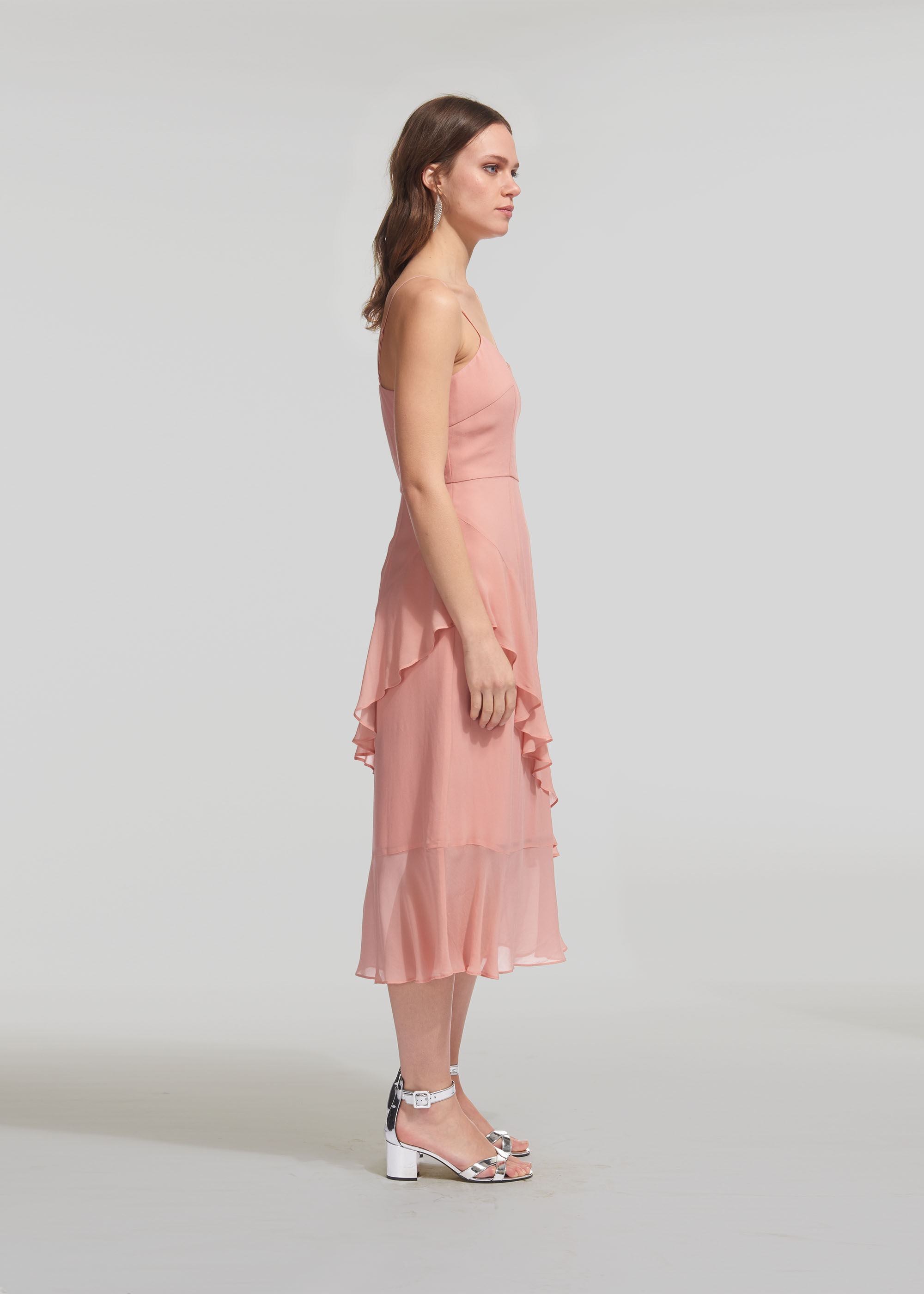 Pale Pink Amber Frill Dress WHISTLES