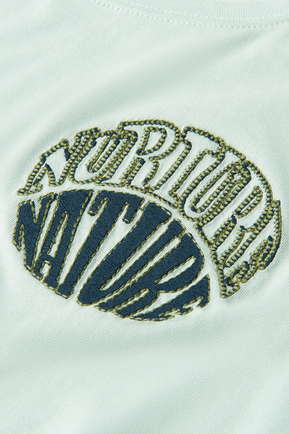 Pale Green Nurture Nature T Shirt