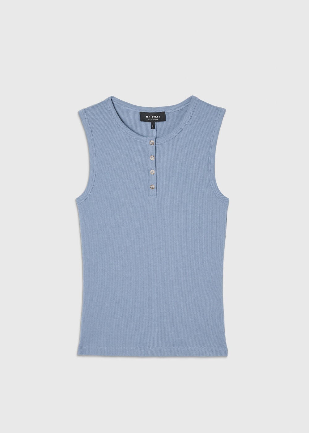 Henley Button Front Tank