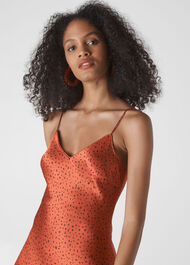 Sketched Dot Slip Dress