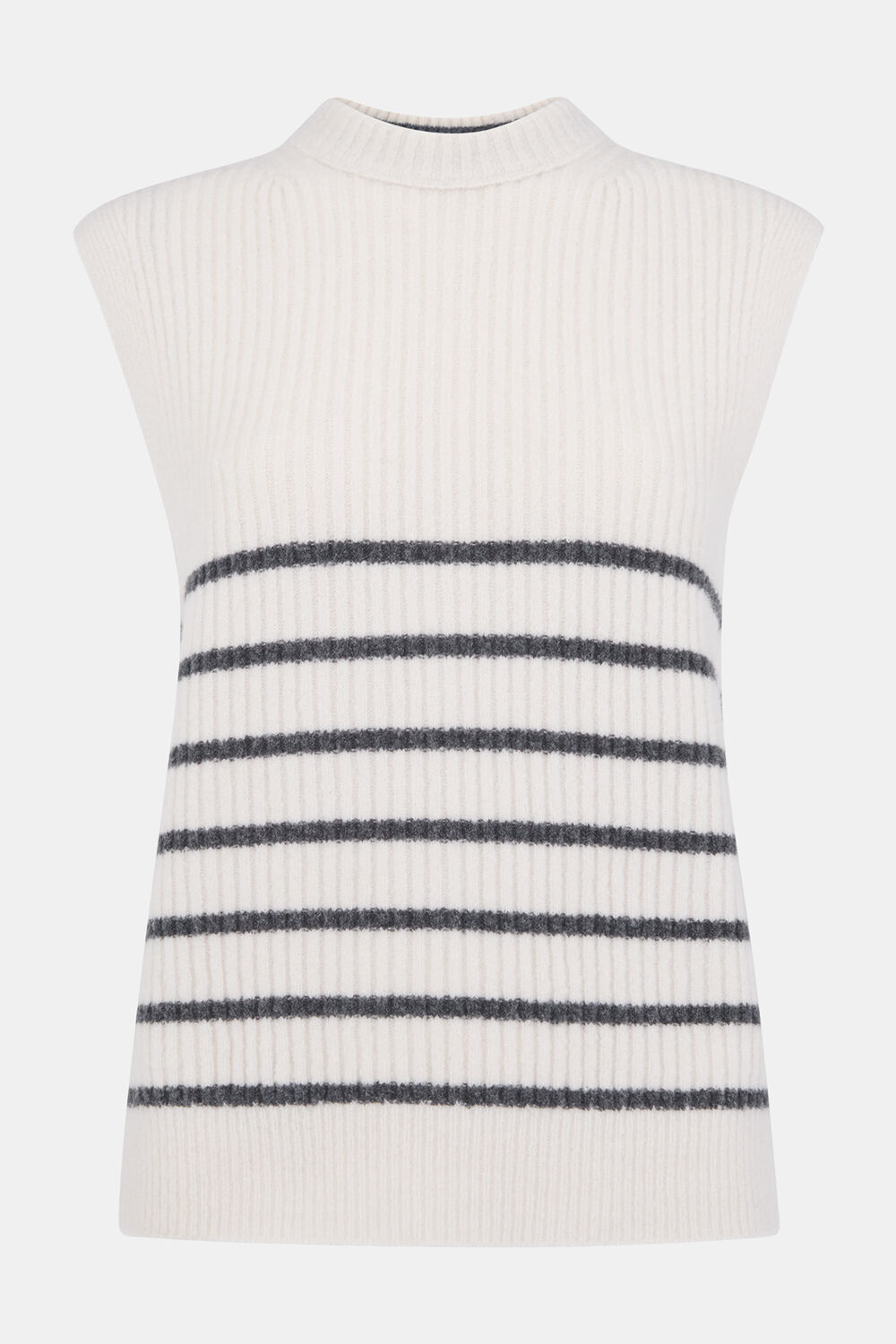 Stripe Textured Sweater Vest