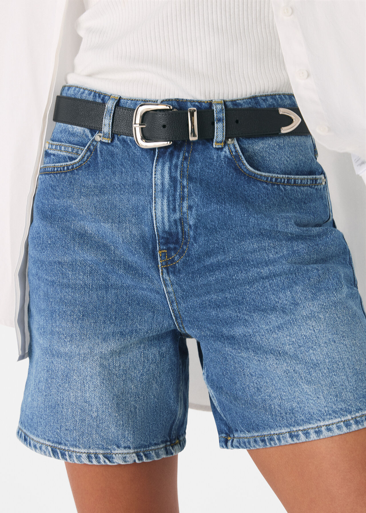 Denim Authentic Denim Short WHISTLES Whistles UK