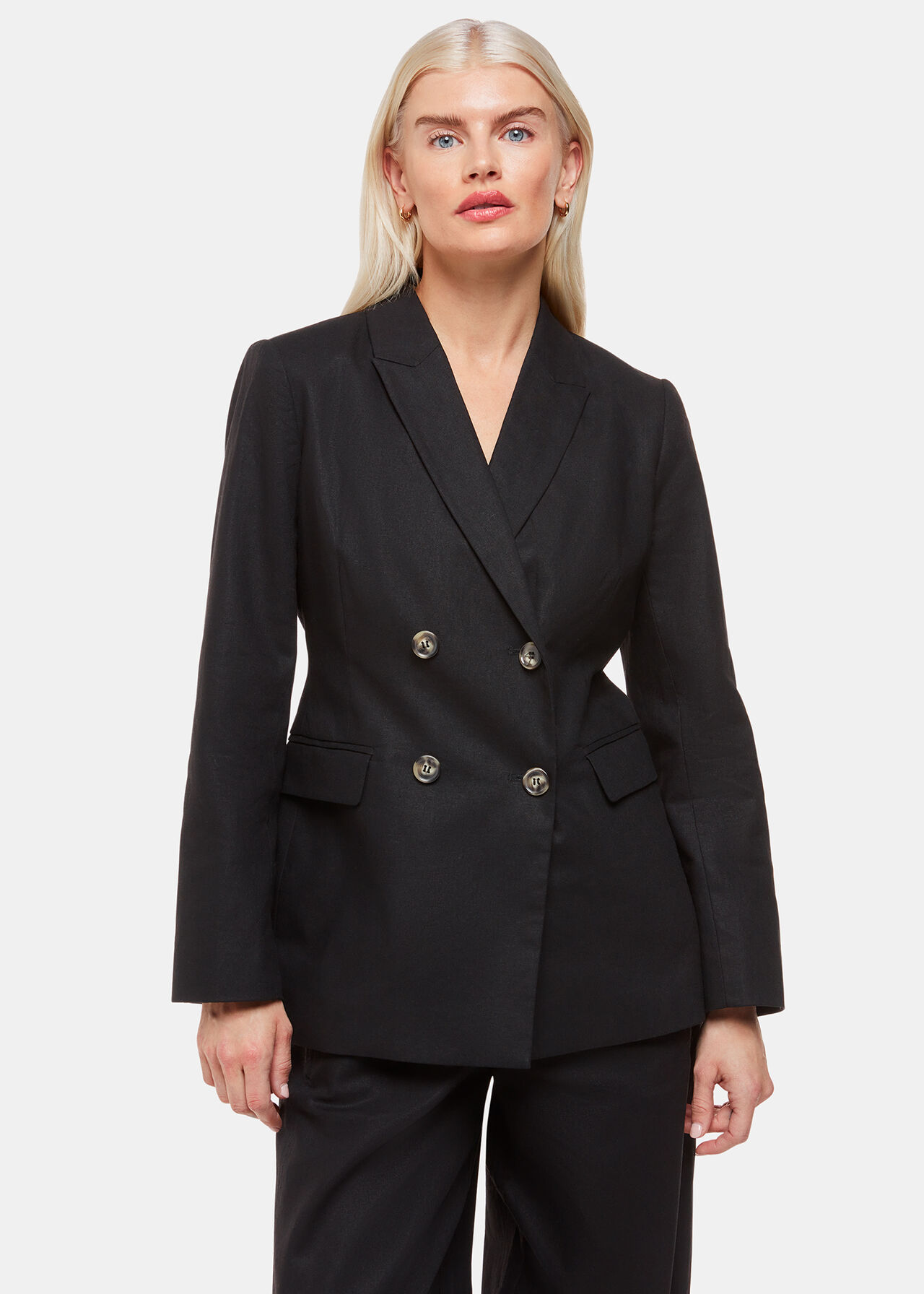 Petite Lindsey Linen Blend Blazer