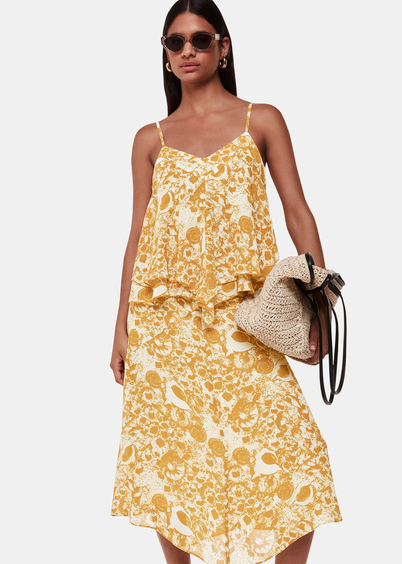 Seashore Print Skirt