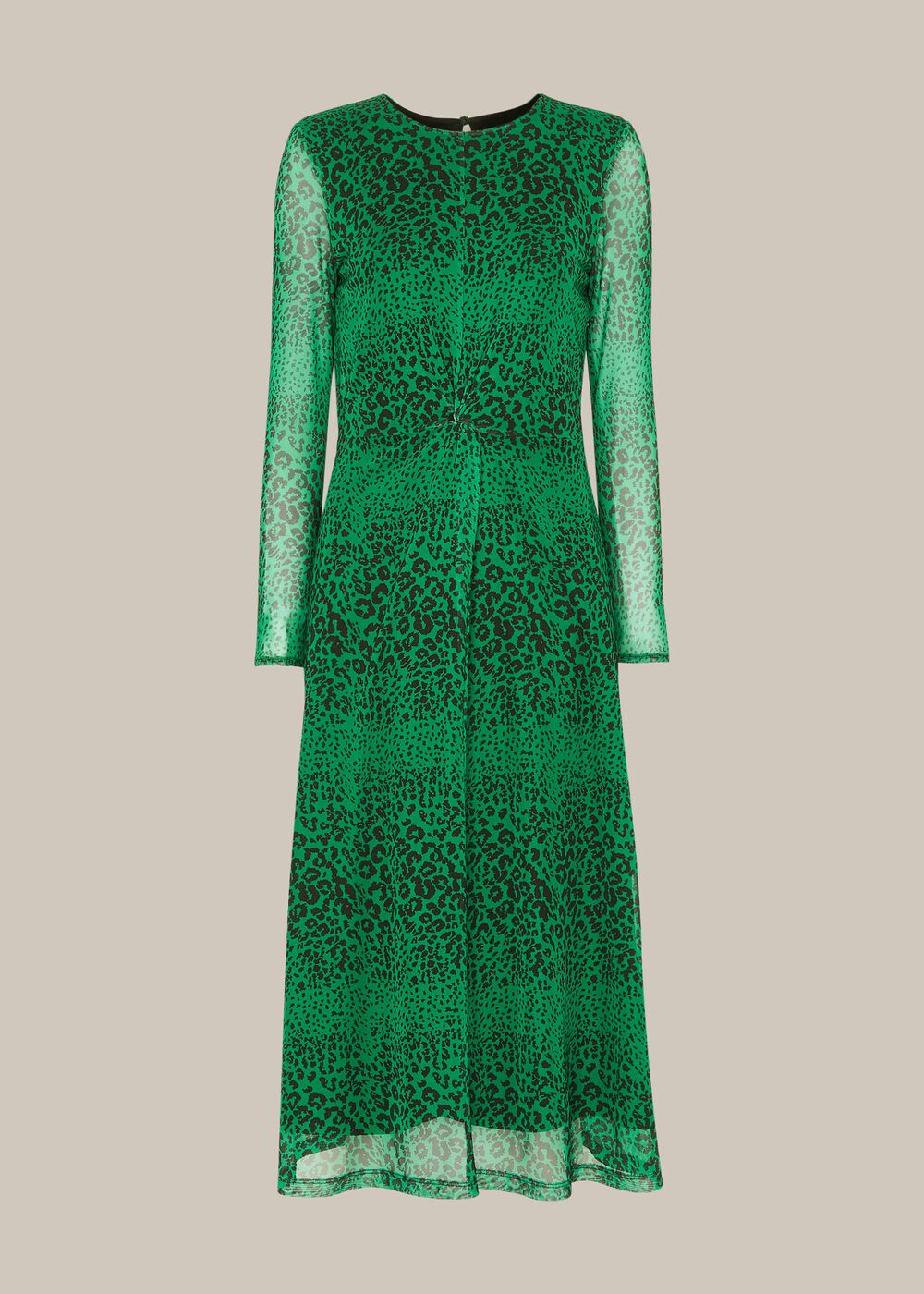 Speckled Animal Mesh Dress