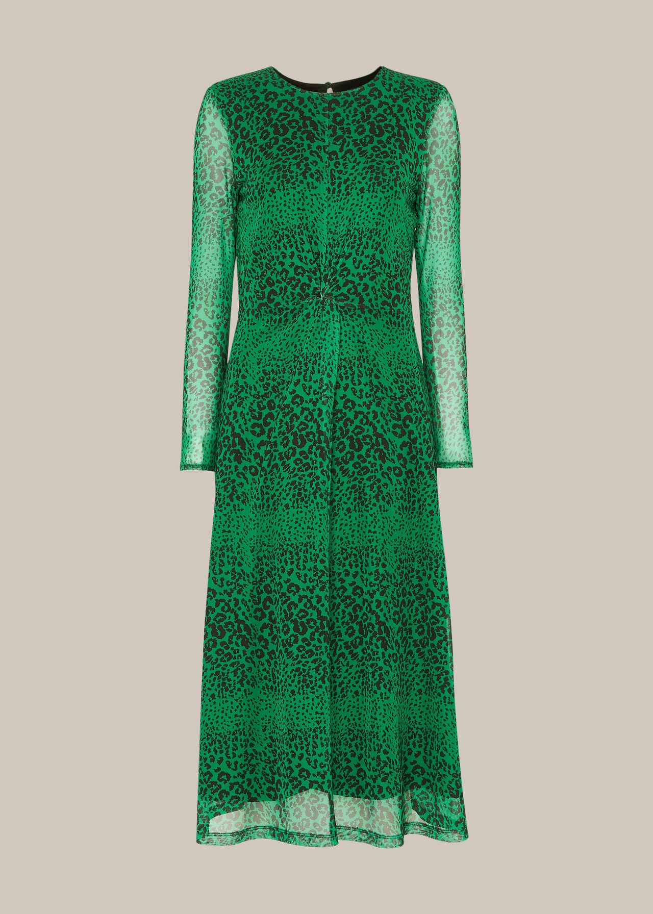 Speckled Animal Mesh Dress