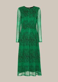 Speckled Animal Mesh Dress