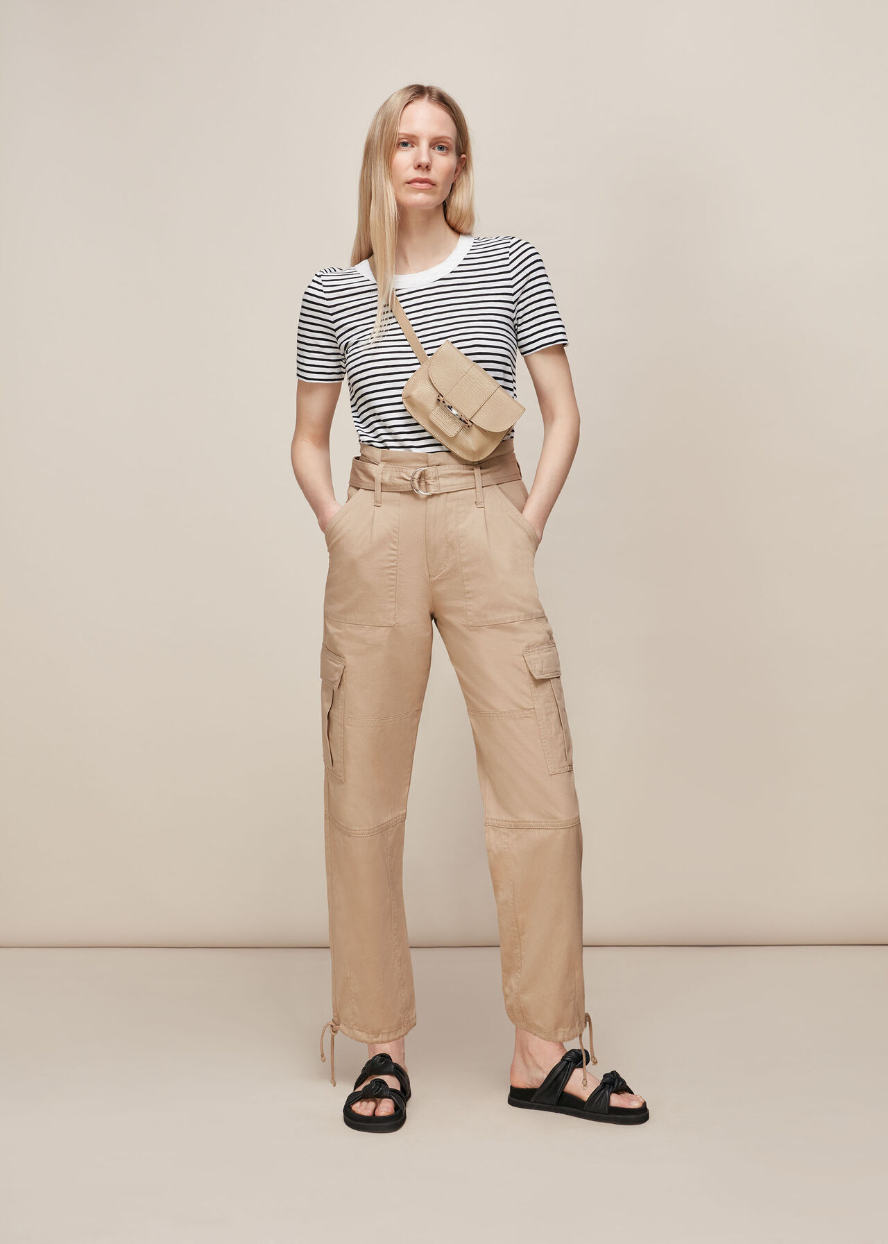 Rosa Double Trim Stripe T-Shirt