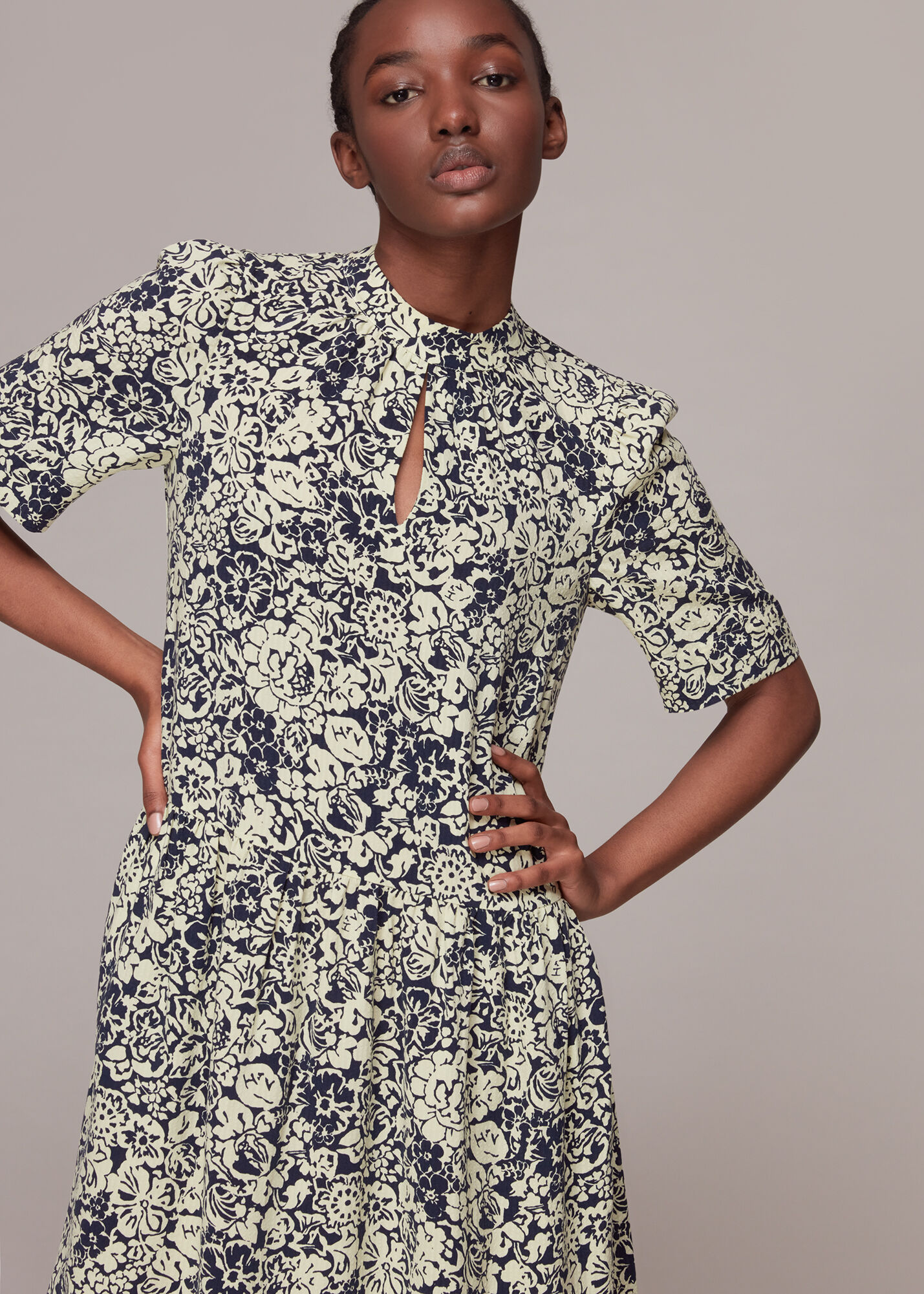 Navy trapeze dress shop