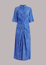 Bandana Spot Print Shirt Dress