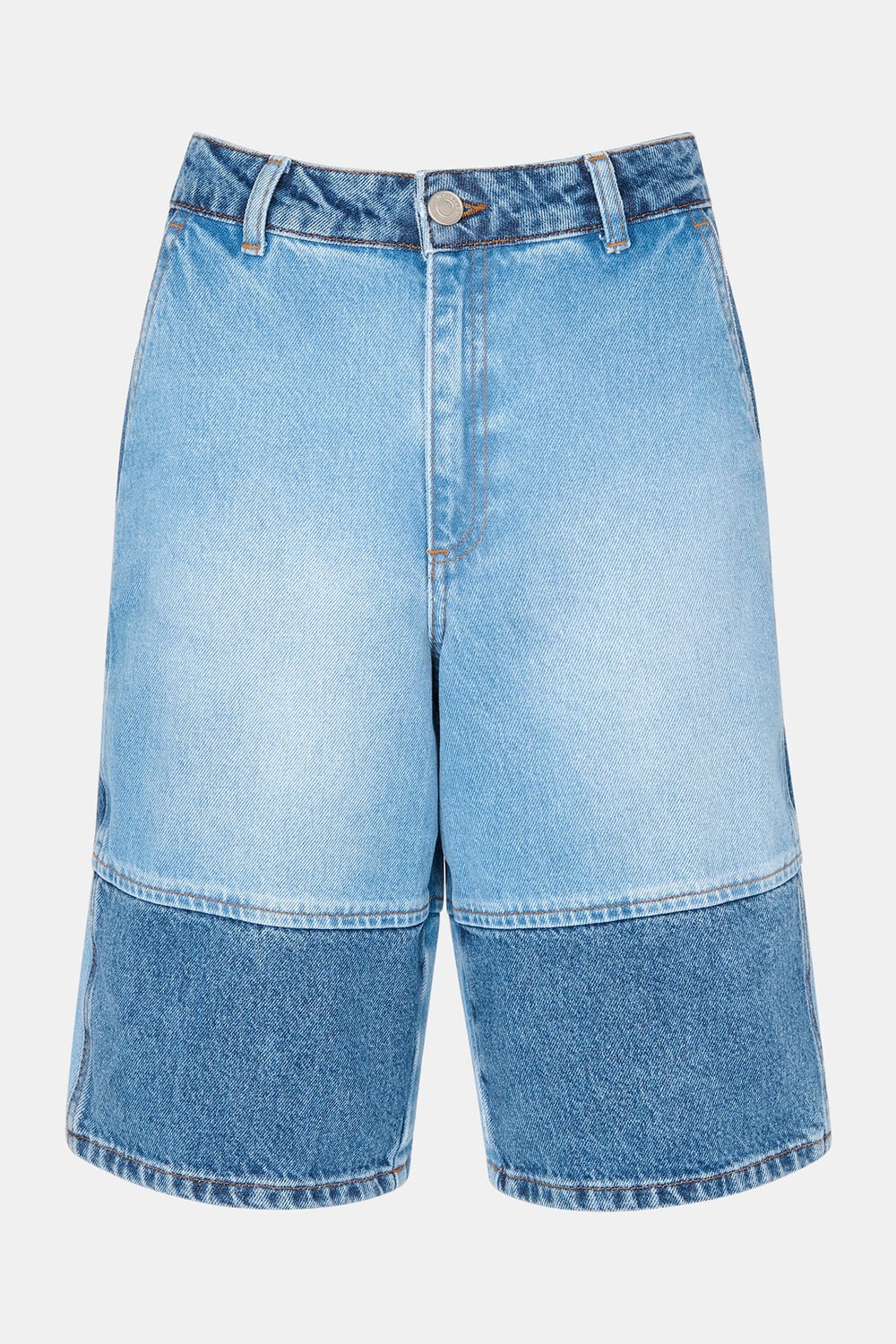 Denim Patchwork Board Short