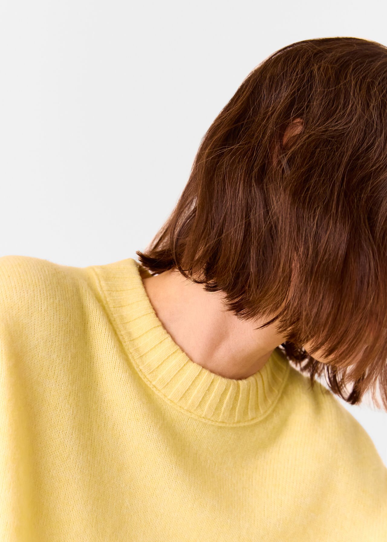 Wool Ribbed Cuff Knit