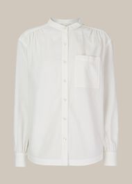 Textured Gather Detail Shirt