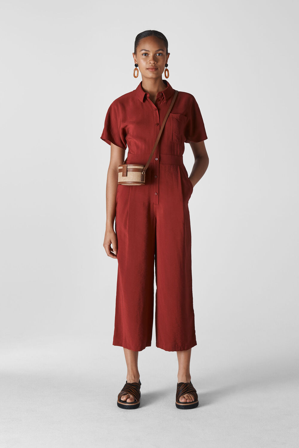 Lucilia Jumpsuit Burgundy