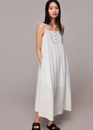 Mabel Broderie Midi Dress